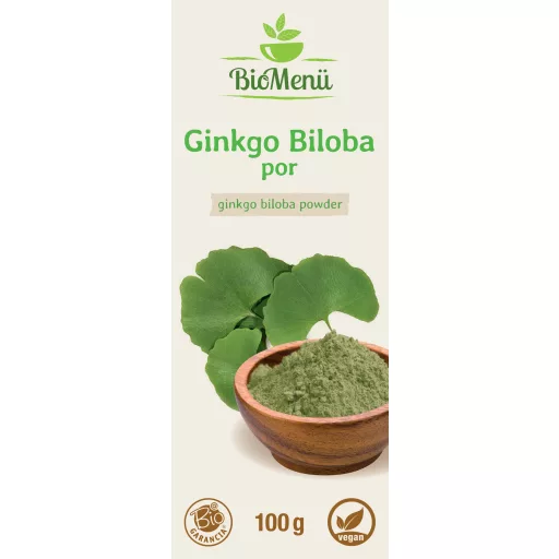 BioMenü ekološki ginkgo biloba v prahu 100 g oznaka