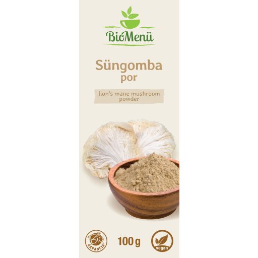 BioMenü organska goba sponge v prahu 100 g oznaka