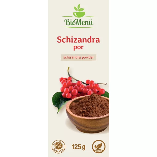 BioMenü ekološki prah schizandra 125 g oznaka