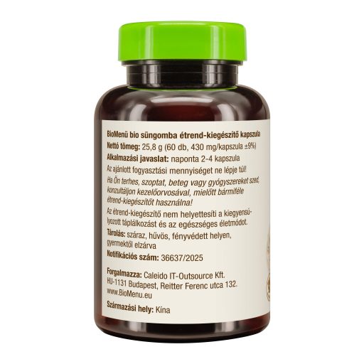 BioMenü organske kapsule gobe sponge 60 kosov