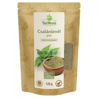   BioMenü BIO CSALÁNLEVÉL por 125 g KÖZEL A LEJÁRAT DÁTUMÁHOZ