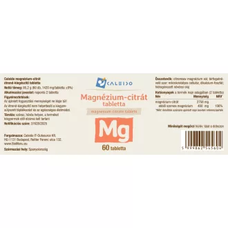 Caleido Tablete z magnezijevim citratom 60 tablet slika izdelka