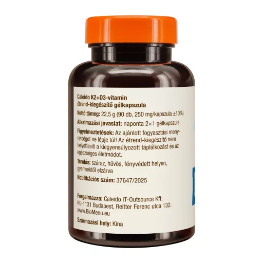 Caleido vitamini K2 + D3 v kapsulah, 90 kapsul