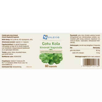 Caleido Gotu Kola izvleček kapsula 60 kos slika izdelka