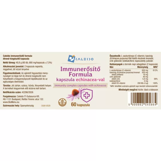 Caleido Imunski kompleks kapsule 60 kos oznaka
