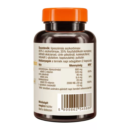 Caleido Liposomski Vitamin C Imunski Kompleks kapsule 60 kos slika izdelka desno