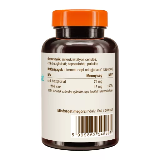 Caleido Cinkov Bisglicinat kapsule 60 kos slika izdelka desno